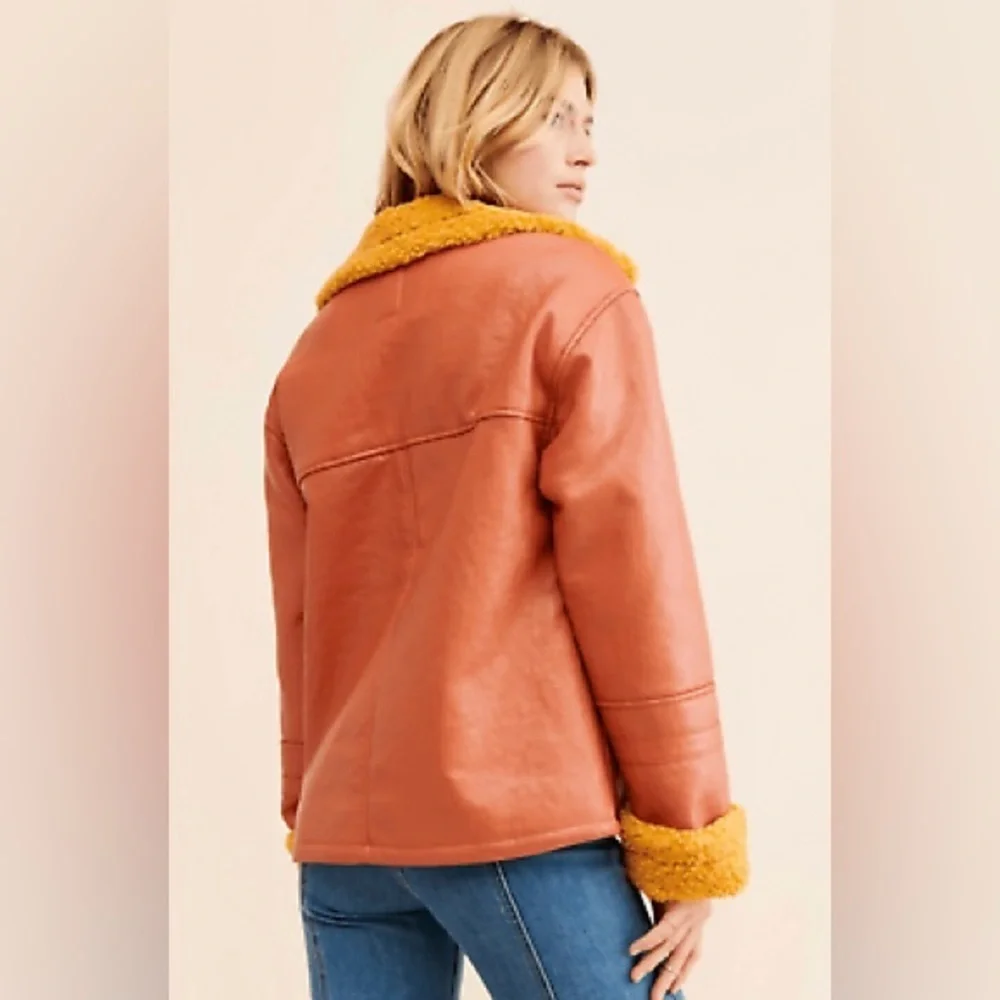 Free people Kaja Vegan Bonded Peacoat
